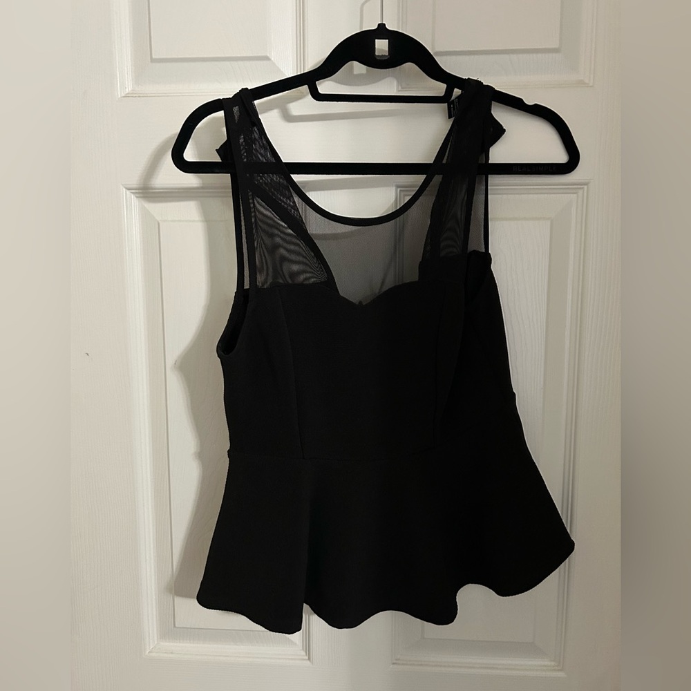 Black dressy tank small